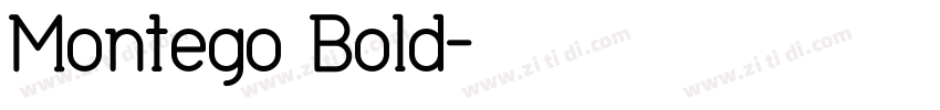 Montego Bold字体转换